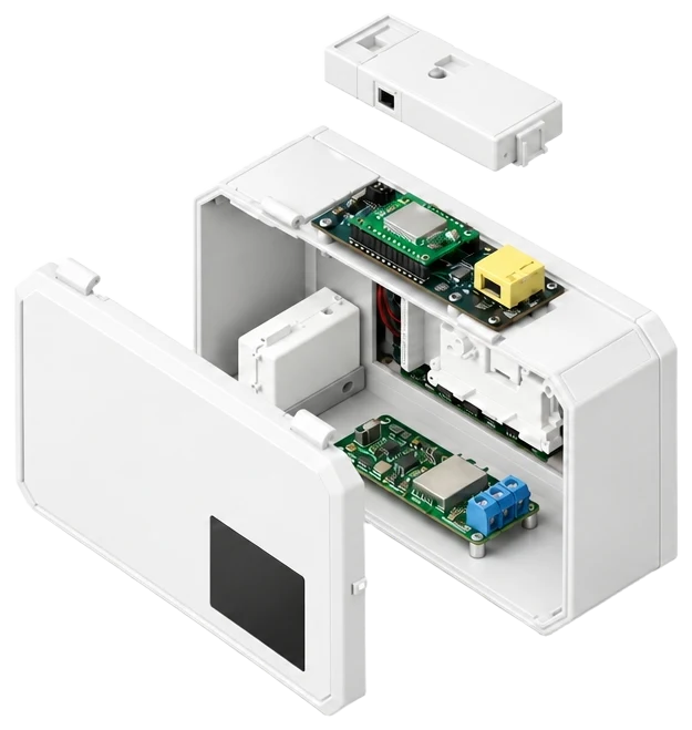 Exploded view of the Smartbox internals
