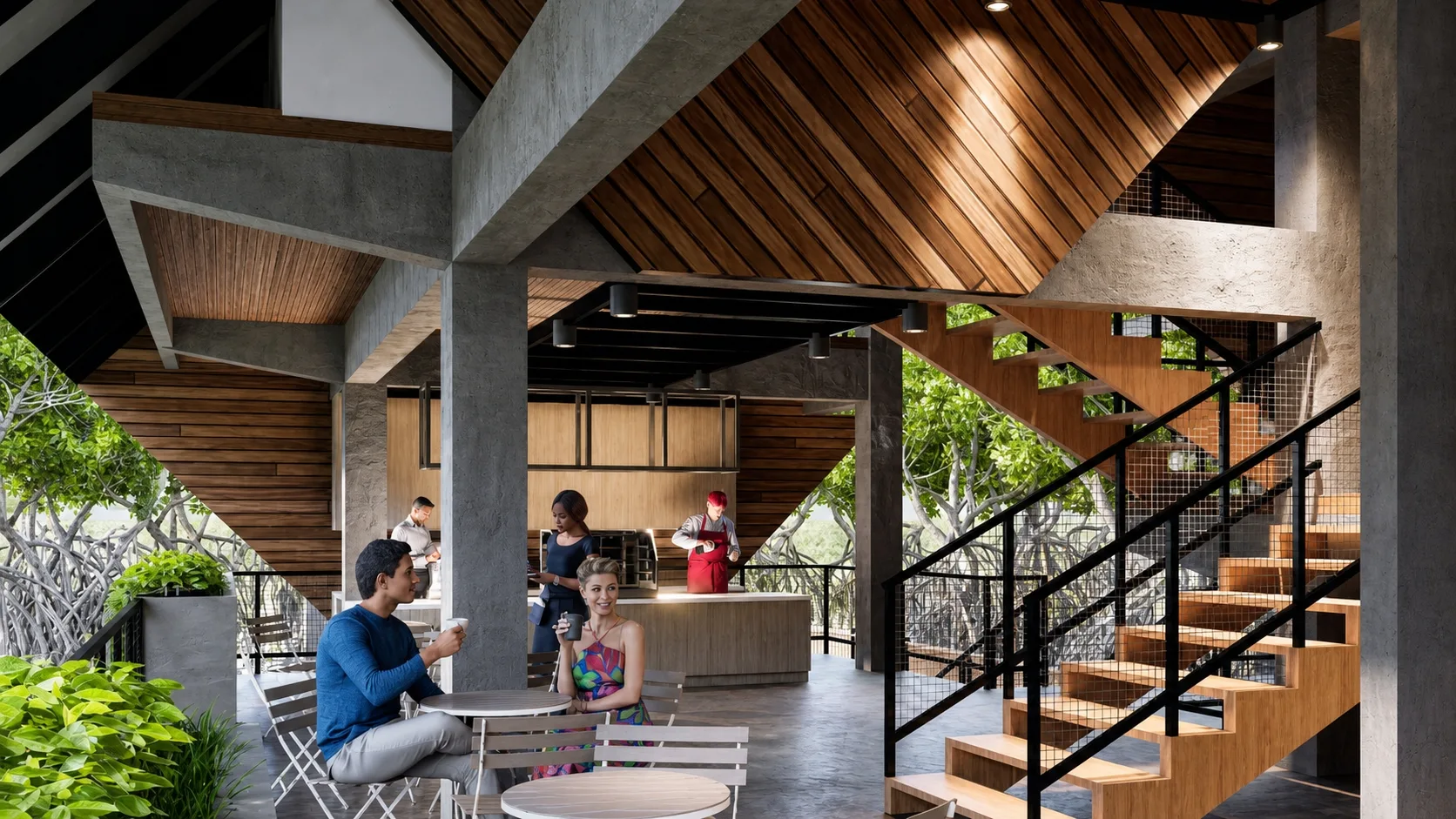 Elevated Net Zero Gallery for Jakarta Mangrove Resort